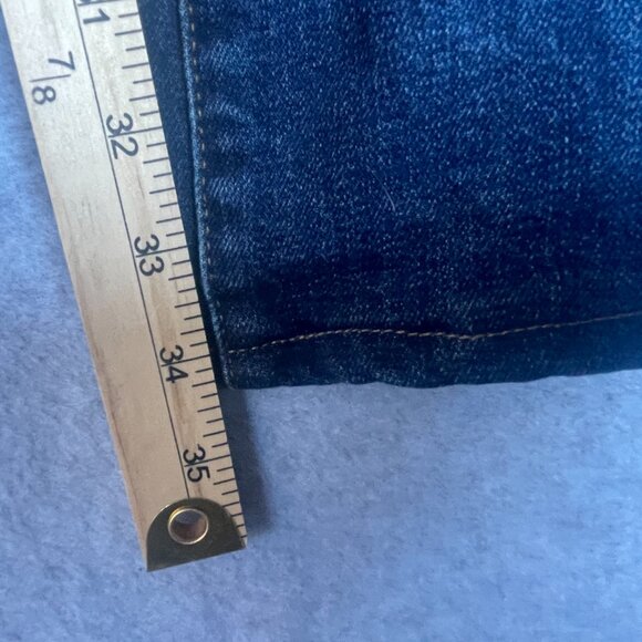 Lands End Jeans Mens 50T Blue Dark Wash Relaxed Fit Denim Blake Shelton - Picture 12 of 15